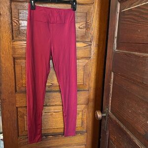 LuLaRoe Red Leggings